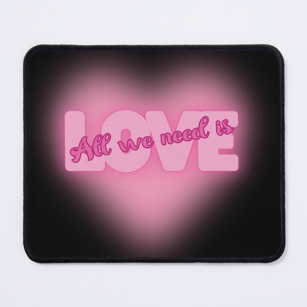 Item preview, All We Need is Love - Glowing Pink Heart designed and sold by FaeryNuff.
