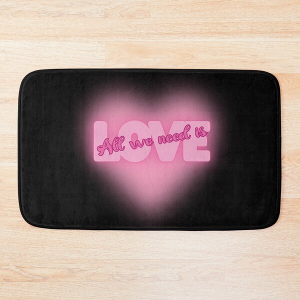 Item preview, All We Need is Love - Glowing Pink Heart designed and sold by FaeryNuff.
