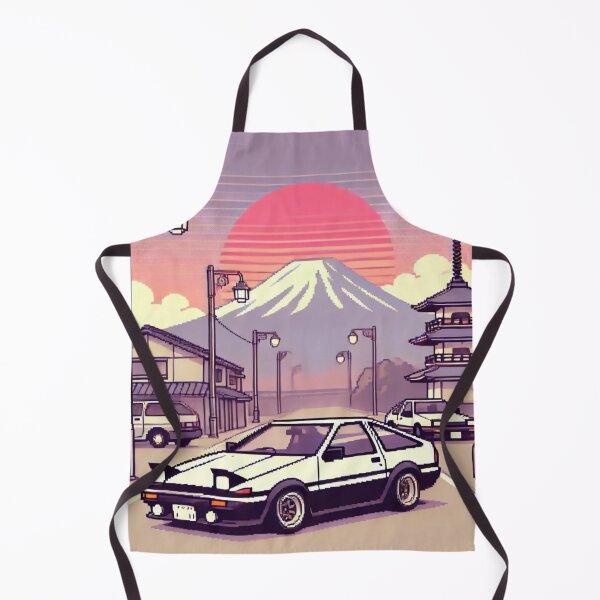 Item preview, AE86 Corolla JDM Sunset Pixel Art designed and sold by Stefan Slater.