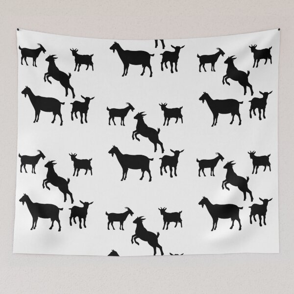 Item preview, Lispe Goat Group Black Silhouttes designed and sold by Lispe-Designs.