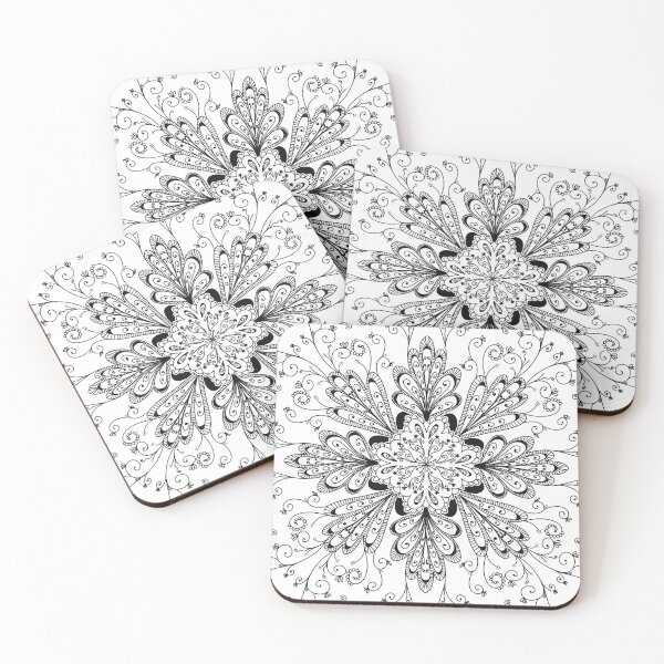 Item preview, Mandala Pattern Floral and Flutter designed and sold by HydrangeaDelMar.