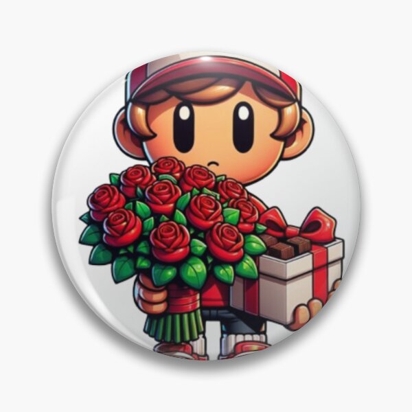 Aperçu de l'œuvre Garçon adorable avec un cadeau et des roses créée et vendue par KolinBoy.