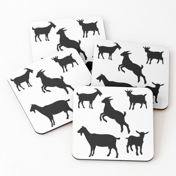 Item preview, Lispe Goat Group Black Silhouttes designed and sold by Lispe-Designs.
