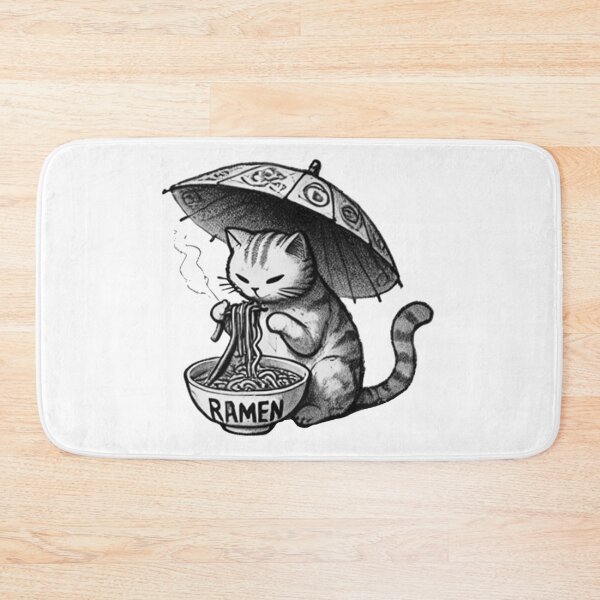 Aperçu de l'œuvre Chat Ramen 30 créée et vendue par S.Lindsay Designs.