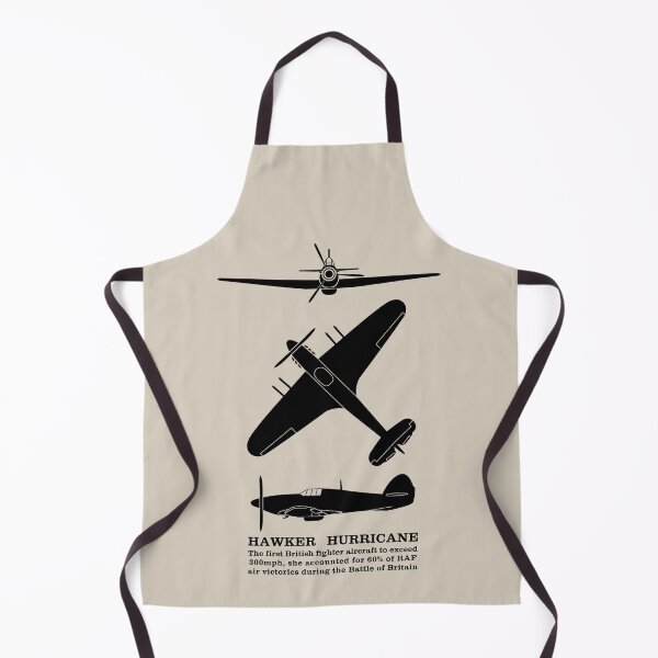 Item preview, Hawker Hurricane World War 2 Fighter Plane With Facts Silhouettes Infographic designed and sold by MilitaryMart.