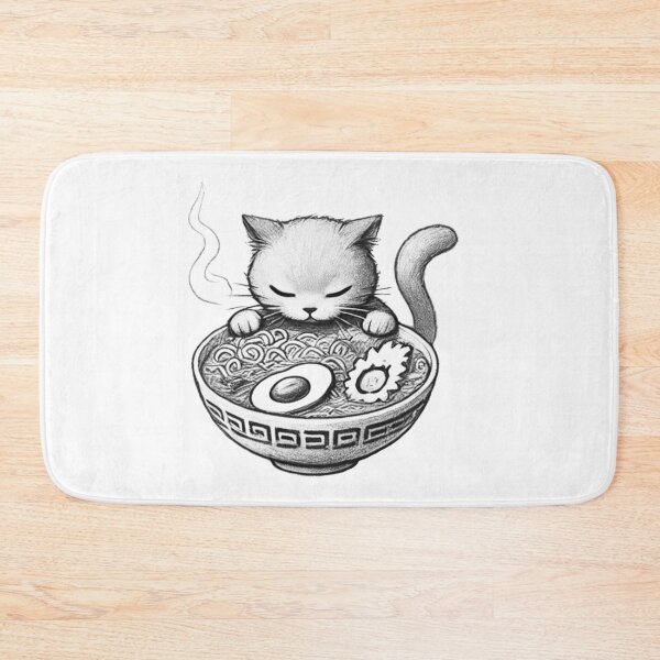 Aperçu de l'œuvre Chat Ramen 27 créée et vendue par S.Lindsay Designs.