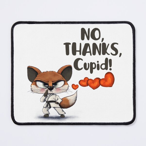 Item preview, No, thanks, Cupid!  designed and sold by alies-art.
