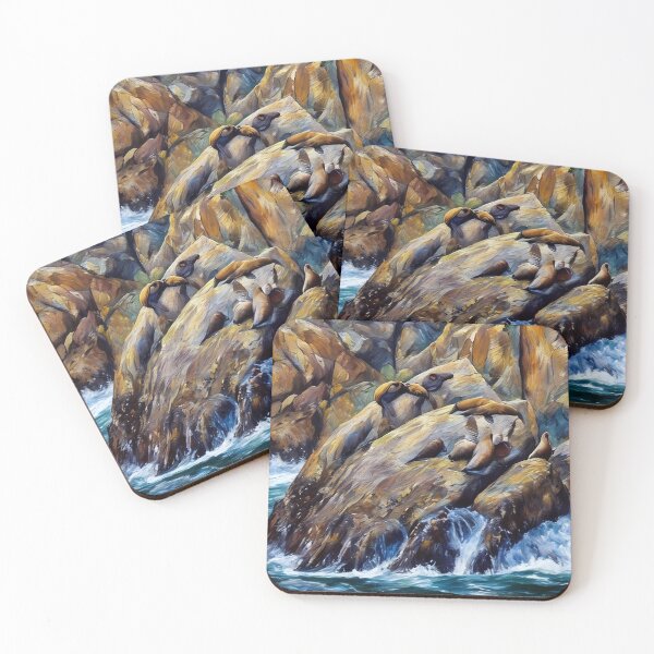 Item preview, Sea Lions on the Rocks, Kenai Fjords National Park designed and sold by The Wandering Bookworm.