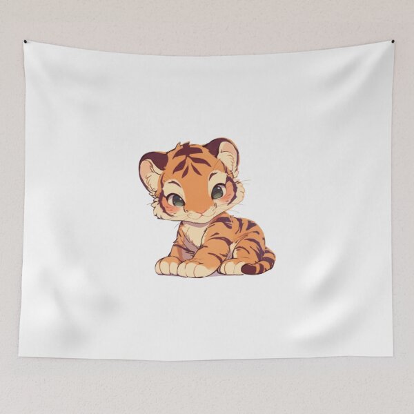 Item preview, Your cute happy friend tiger designed and sold by PatternFly.