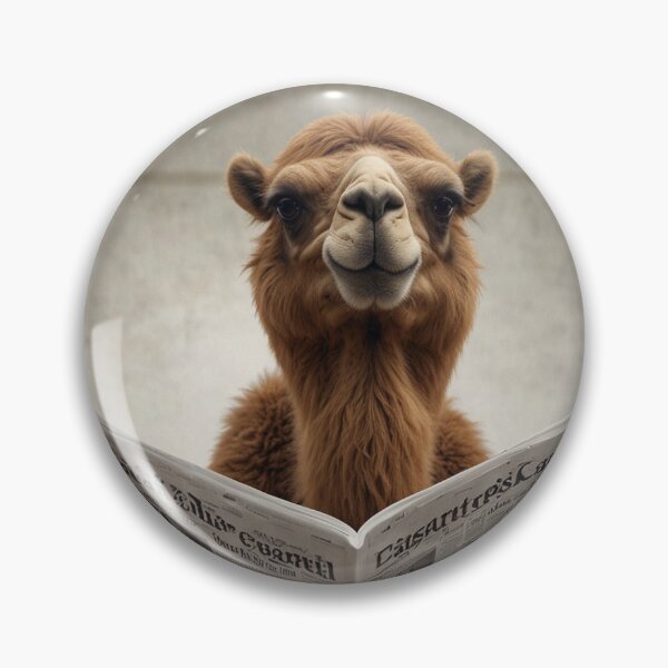 Item preview, Funny Camel Reading Newspaper Bathroom Art designed and sold by vk09.
