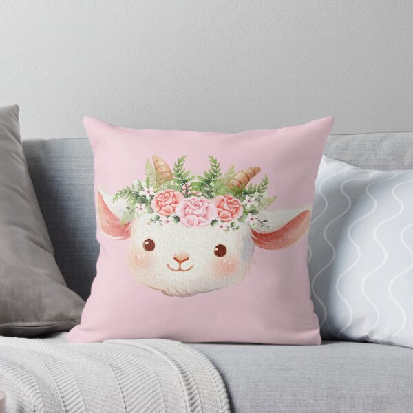 Item preview, Lispe Goat Baby with Wreath of Rose Flowers Kid designed and sold by Lispe-Designs.