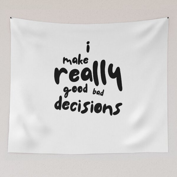 Item preview, Really Good Bad Decisions - Funny Life Choices T-Shirt designed and sold by Not Just a Number Co..