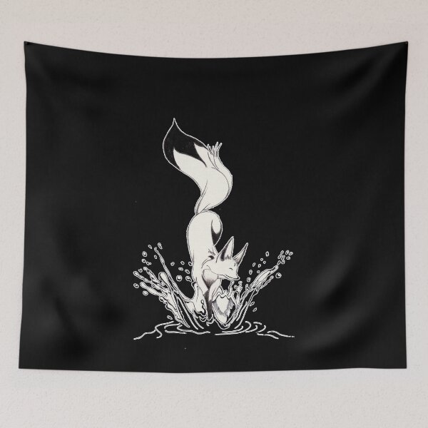 Item preview, Jumping Fox - Splash designed and sold by RowenaTmT.