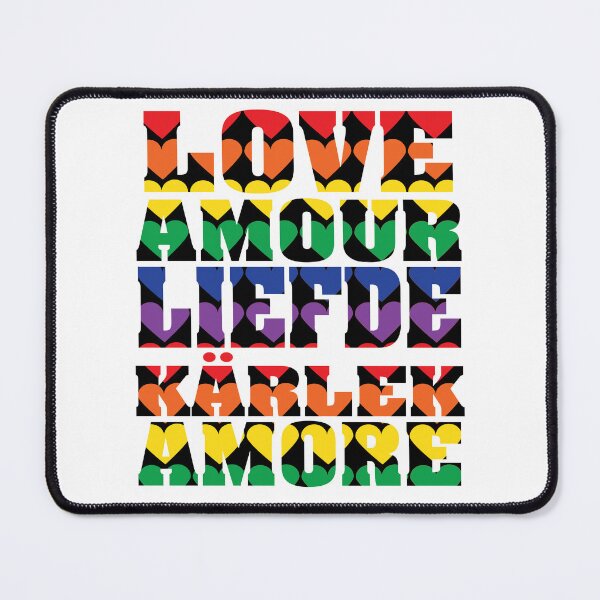 Item preview, Love Many Languages Hearts Rainbow designed and sold by ValeriesGallery.
