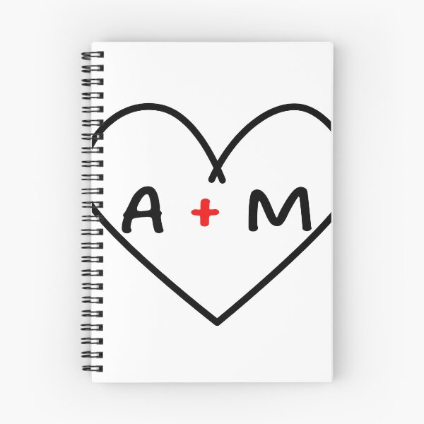 Item preview, A plus M Initials in a Heart | Cute Couples Decoration | Unique Gift Idea designed and sold by Printastic Digital .