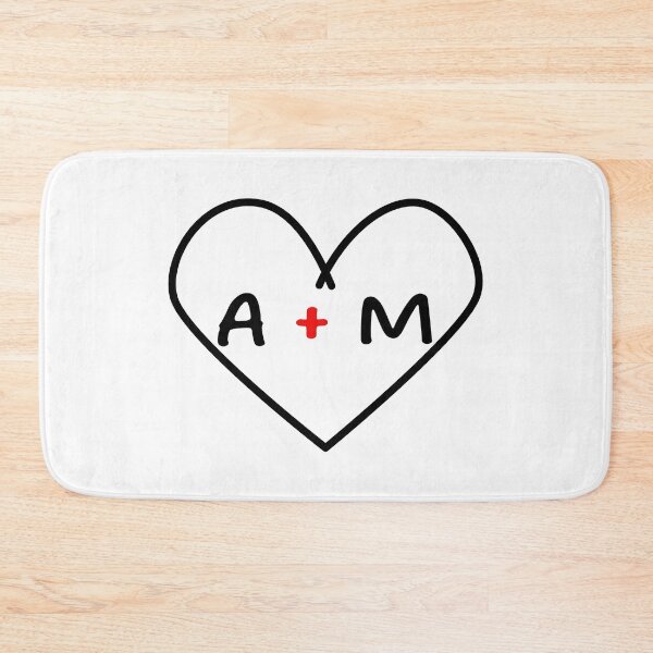 Item preview, A plus M Initials in a Heart  | Cute Couples Decoration | Unique Gift Idea designed and sold by Printastic Digital .