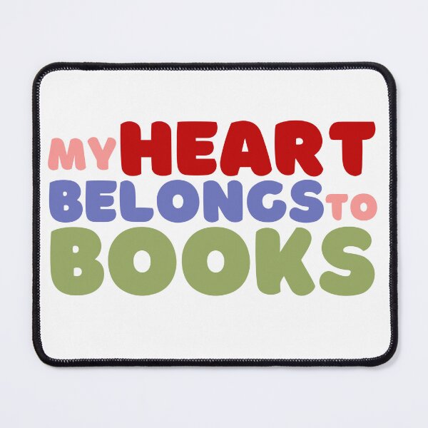 Item preview, my heart belongs to books variation 1 designed and sold by tranquil-haven.