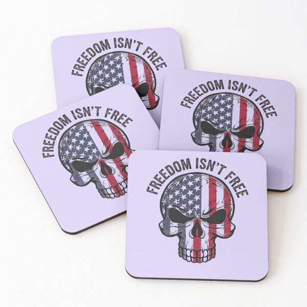 Item preview, Freedom Isn’t Free – Patriotic Skull Design designed and sold by FocusedPatterns.