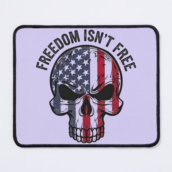 Item preview, Freedom Isn’t Free – Patriotic Skull Design designed and sold by FocusedPatterns.