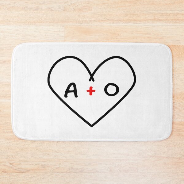 Item preview,  A plus O Initials in a Heart  | Cute Couples Decoration | Unique Gift Idea designed and sold by Printastic Digital .