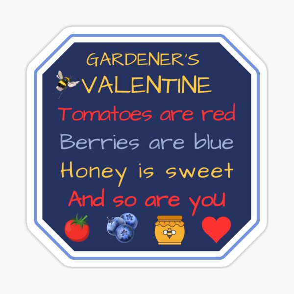 Item preview, A Gardener’s Valentine Poem | Design 1 designed and sold by SmilingDonkey.
