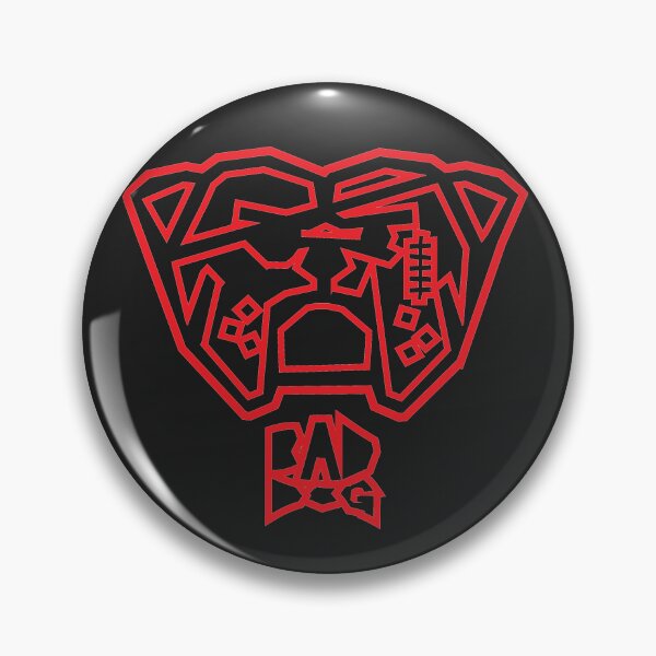 Item preview, Red Outline Bad Dog logo designed and sold by baddogboards.