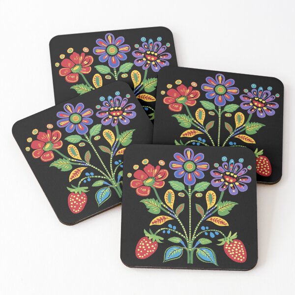 Item preview,  Anishinaabe Floral With Ojibwa flowers designed and sold by YalenArt.