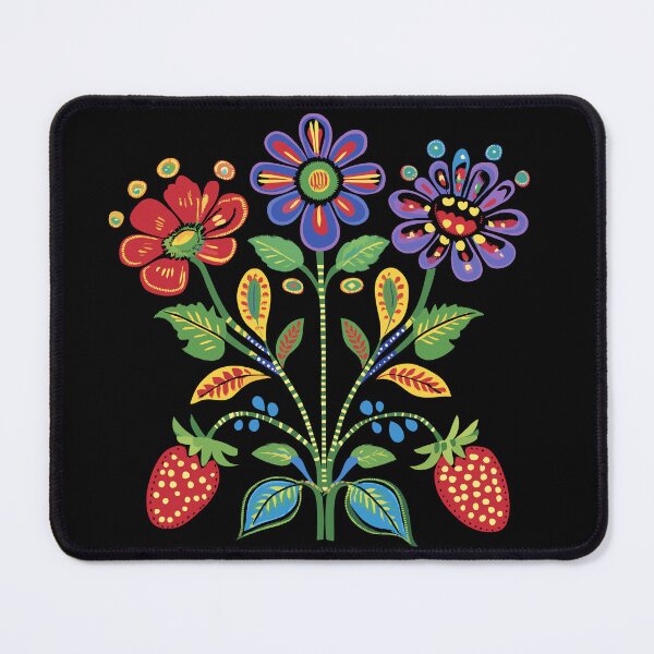 Item preview, Anishinaabe Floral With Ojibwa flowers designed and sold by YalenArt.