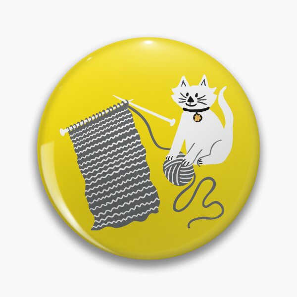 Item preview, Knitting cat designed and sold by creativinchi.