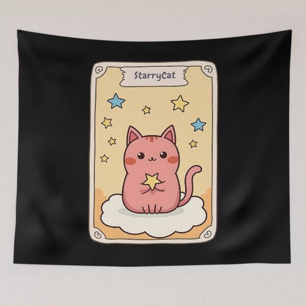Item preview, Starry Cat on a Cloud designed and sold by Lukasz Kobylka.