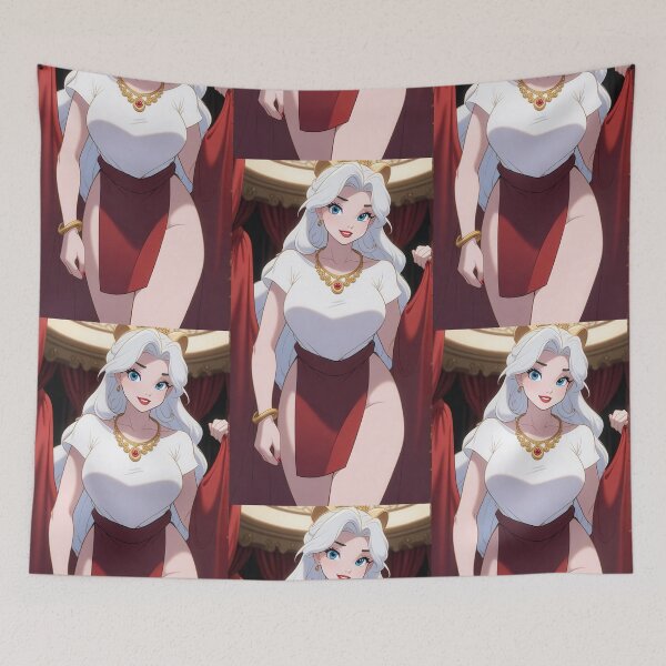 Item preview, White Haired Thicc Fairytale Princess Catgirl designed and sold by KillerCrafts.
