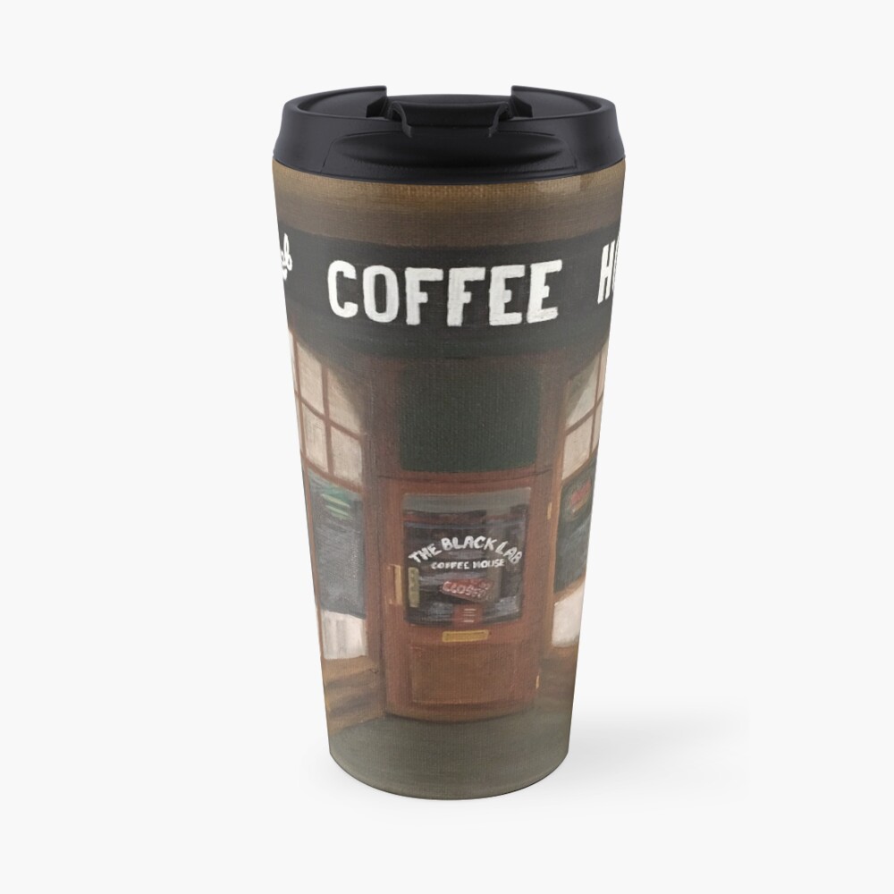 THE BLACK LAB COFFEE HOUSE Travel Coffee Mug