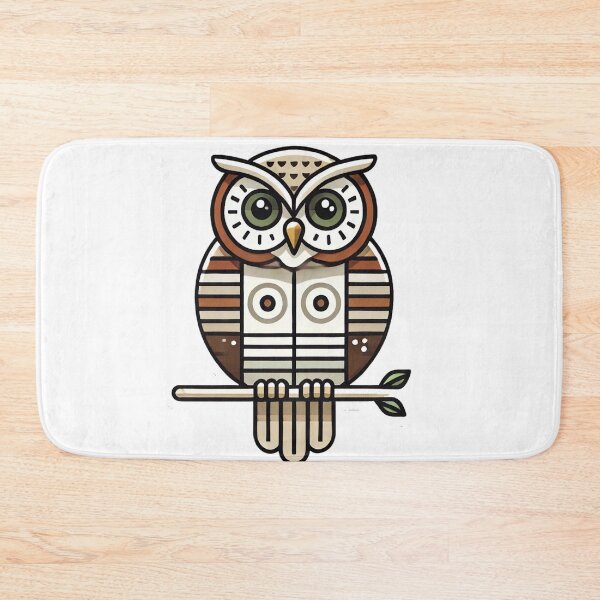 Item preview, Stylized Owl on a Branch Illustration designed and sold by QuirkWears.