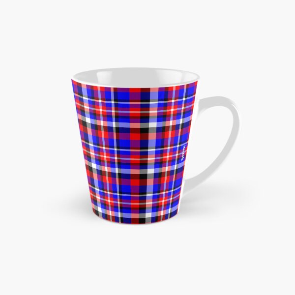 Artikelvorschau, Mug Solid Plaid Pattern Red Blue Black WhiteLX01-06 entworfen und verkauft von MaxKafe.