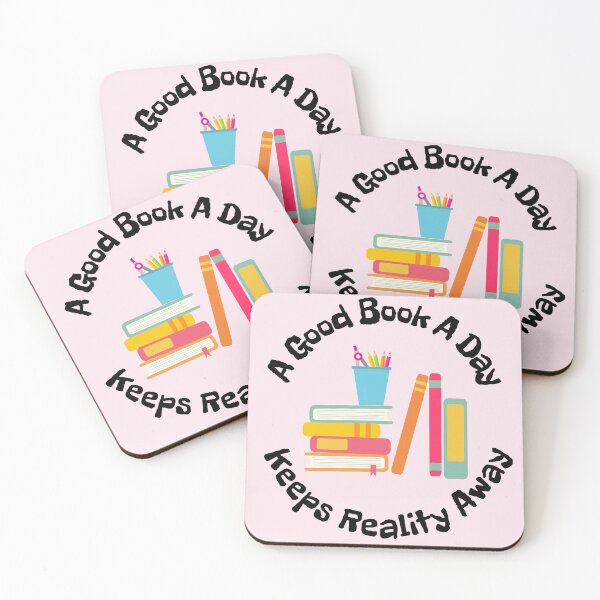 Item preview, A Good Book A Day Keeps Reality Away designed and sold by TheFunnyGuyShop.