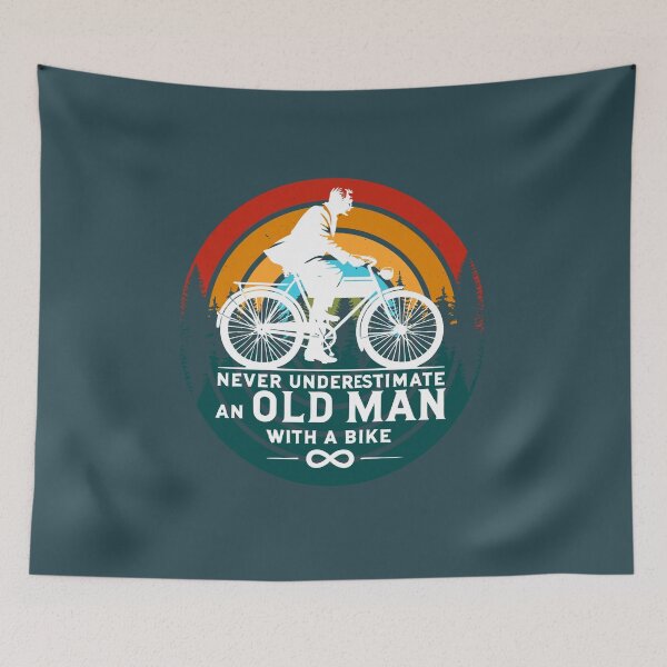 Item preview, Never Underestimate An Old Man With A Bike designed and sold by box-artshop.
