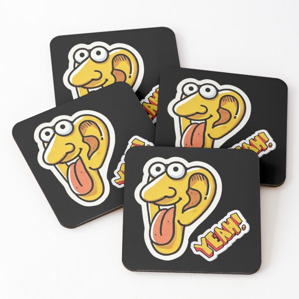 Item preview, Funny Cartoon Ear Sticker with Tongue Out - Quirky and Humorous Design designed and sold by Psycho-Crazy.