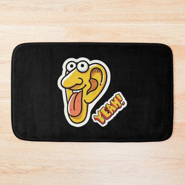 Item preview, Funny Cartoon Ear Sticker with Tongue Out - Quirky and Humorous Design designed and sold by Psycho-Crazy.