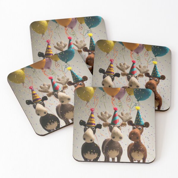 Item preview, Felted Moose Party Design designed and sold by TringTringCards.