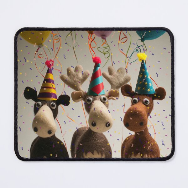 Item preview, Felted Moose Party Design designed and sold by TringTringCards.