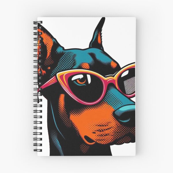 Aperçu de l'œuvre Doberman rétro de style Pop Art créée et vendue par Martial-Art-23.
