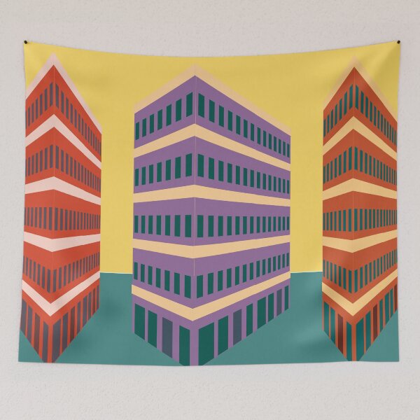 Item preview, building in perspective designed and sold by handmadehipsters.
