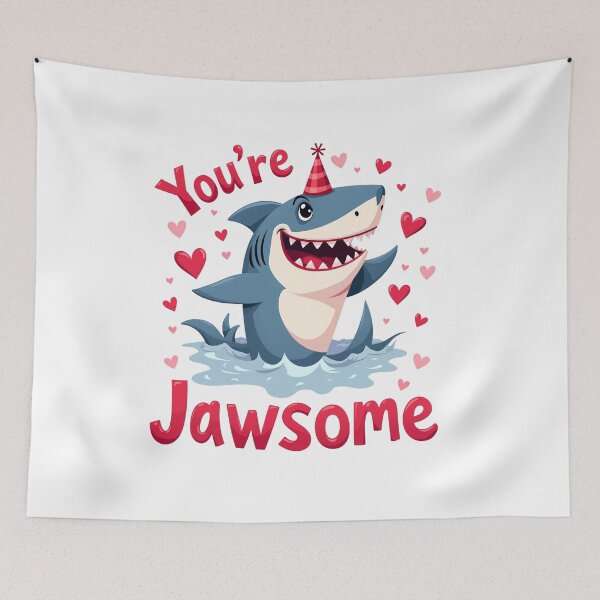Item preview, You're Jawsome - Cute Shark Party Design designed and sold by Bulwshop.