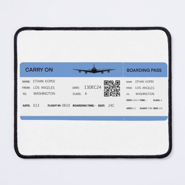 Item preview, Carry On Ticket designed and sold by jadewithlove.