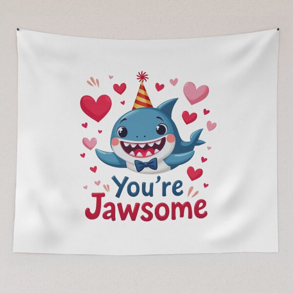 Item preview, You're Jawsome - Cute Shark Party  designed and sold by Bulwshop.