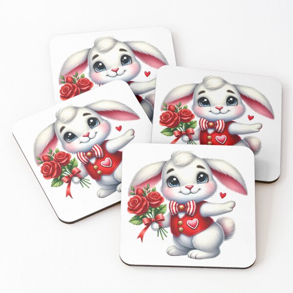 Item preview, Valentine's Day Bunny designed and sold by JonysCreativeDesigns.