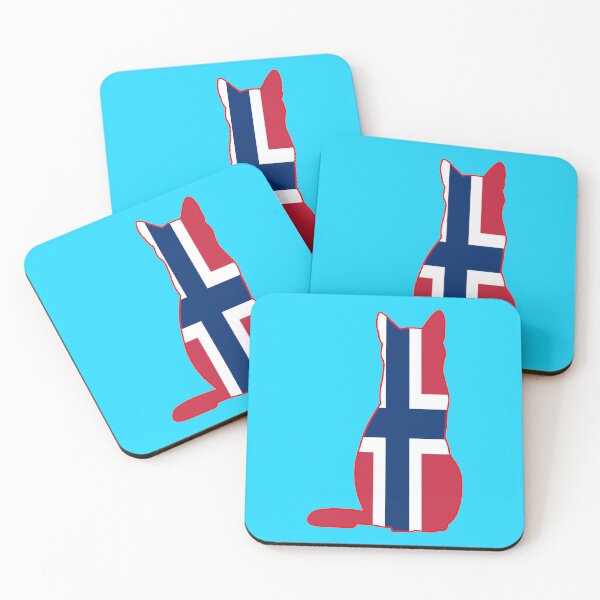 Item preview, Norwegian Cat Flag designed and sold by wickedcartoons.