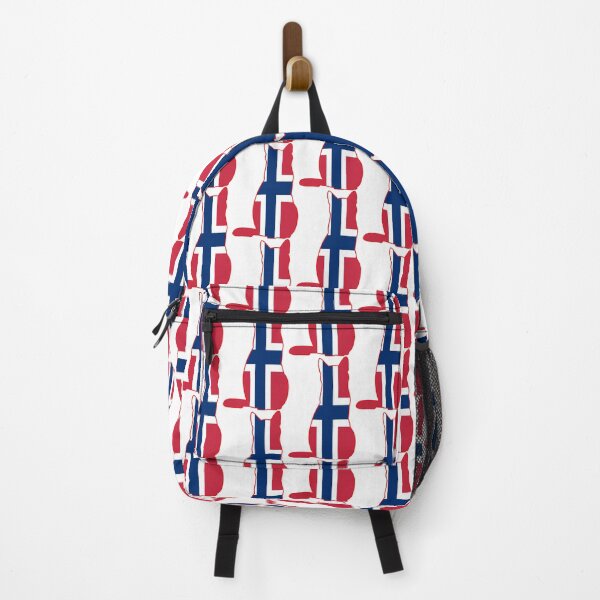 Item preview, Norwegian Cat Flag designed and sold by wickedcartoons.