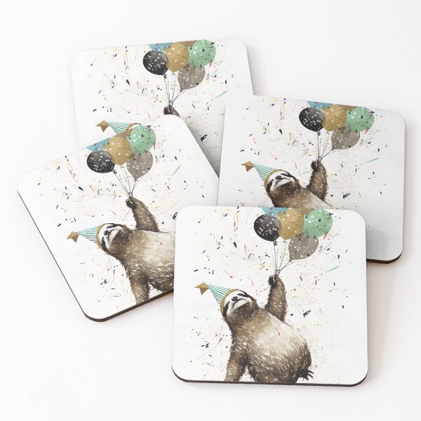 Item preview, Slothy Celebration: Take It Slow and Enjoy the Party! designed and sold by TringTringCards.