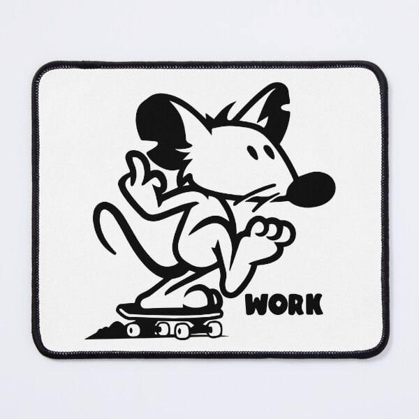 Item preview, Skateboarding Mouse Giving the Finger designed and sold by -DEEWOLF-.